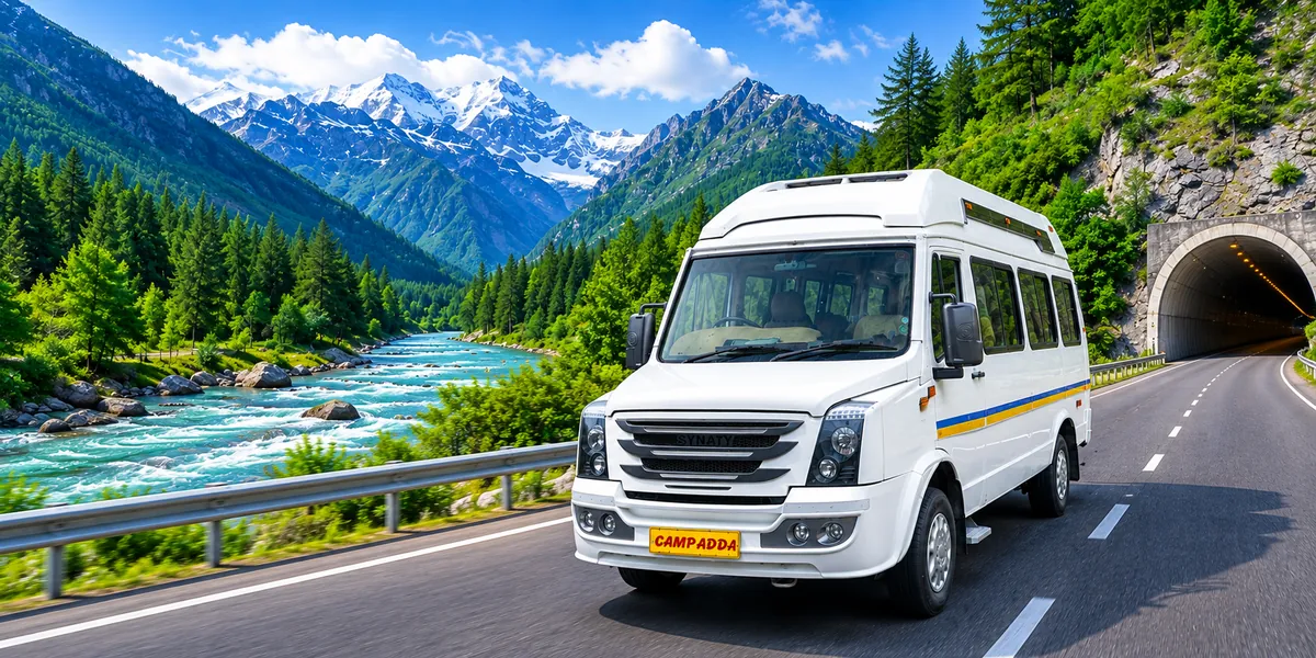 12 Seater Maharaja Tempo Traveller Delhi to Srinagar