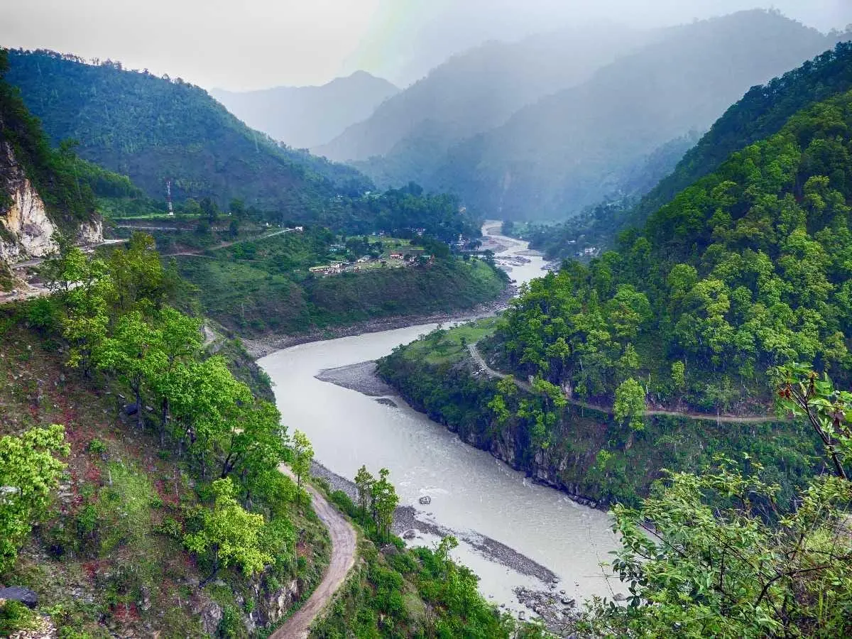 Adi Kailash Ex Dharchula route and landscape