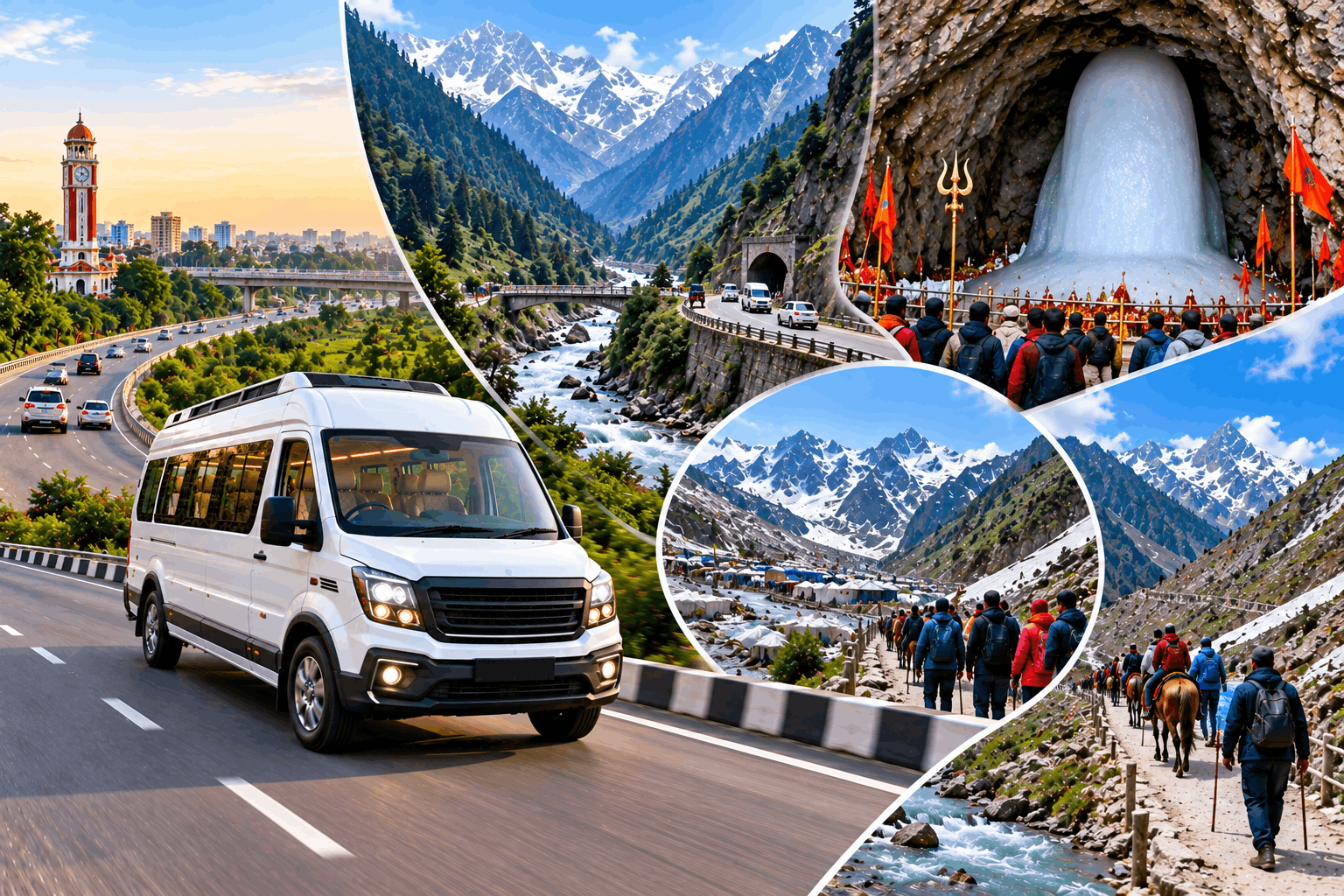 Road Journey from Meerut to Amarnath Ji Cave 