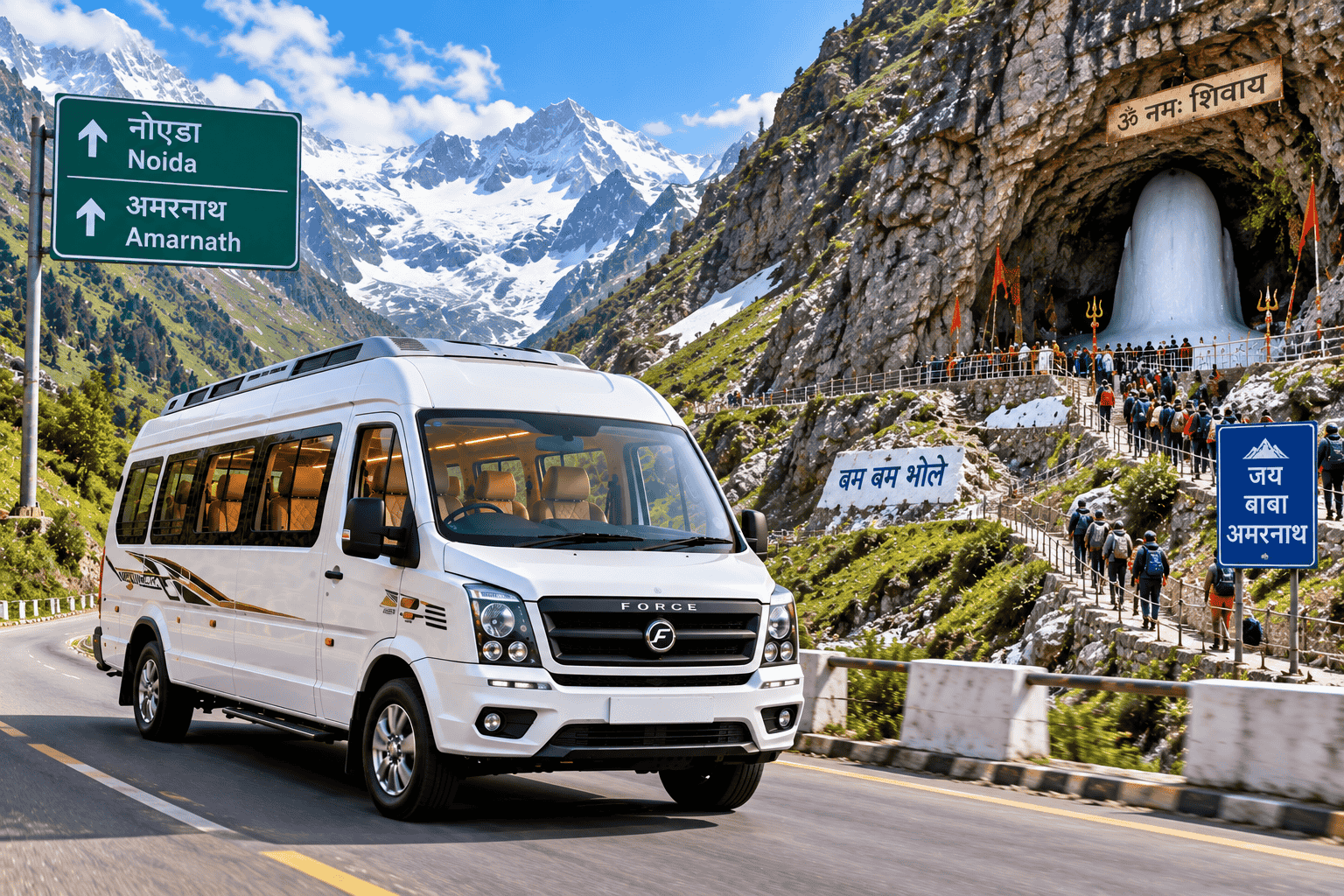 Amarnath Yatra from Noida By Tempo Traveller