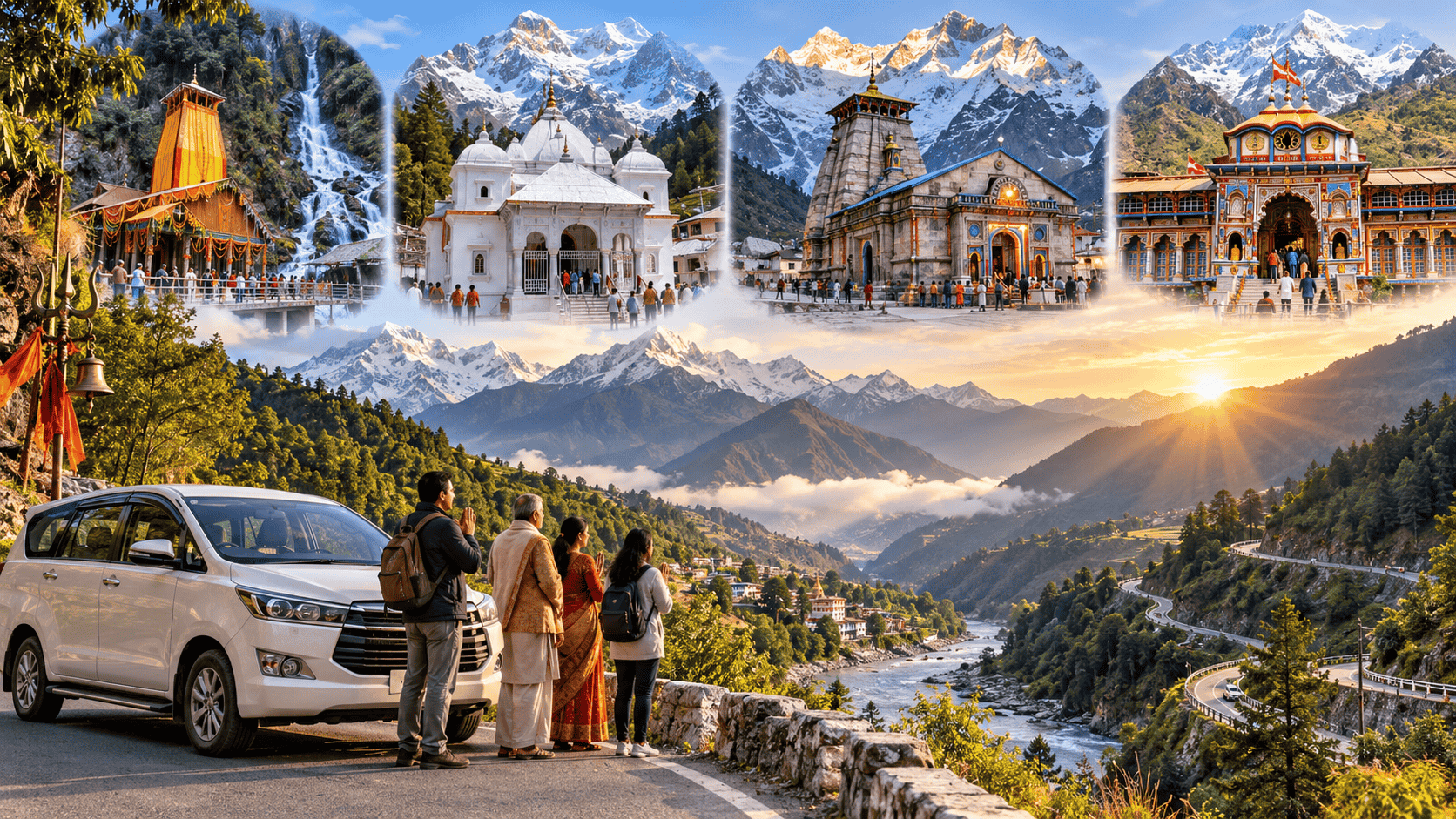 Ghaziabad to Char Dham Yatra by Car Driving Tips and Registration 