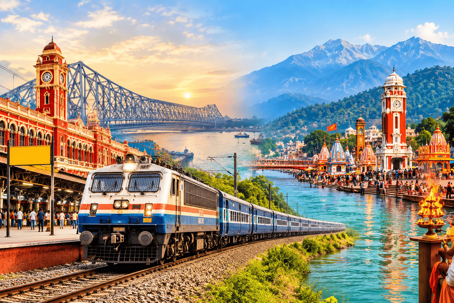 Howrah to Haridwar Train Booking Tips for Char Dham Yatra