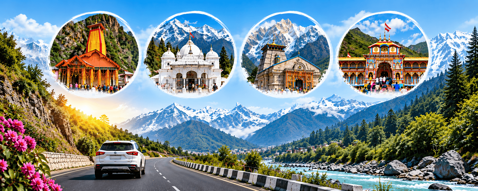 Jaipur to Char Dham Yatra By Road Route | Driving Time | Full Guide