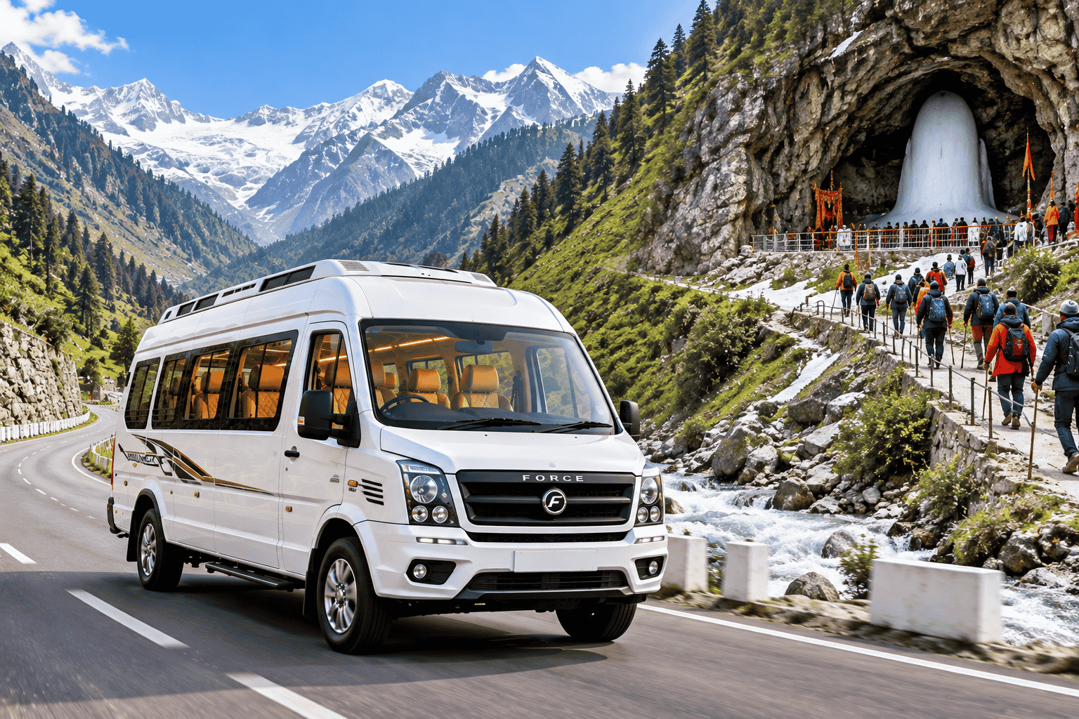 Meerut to Amarnath Yatra By Tempo Traveller