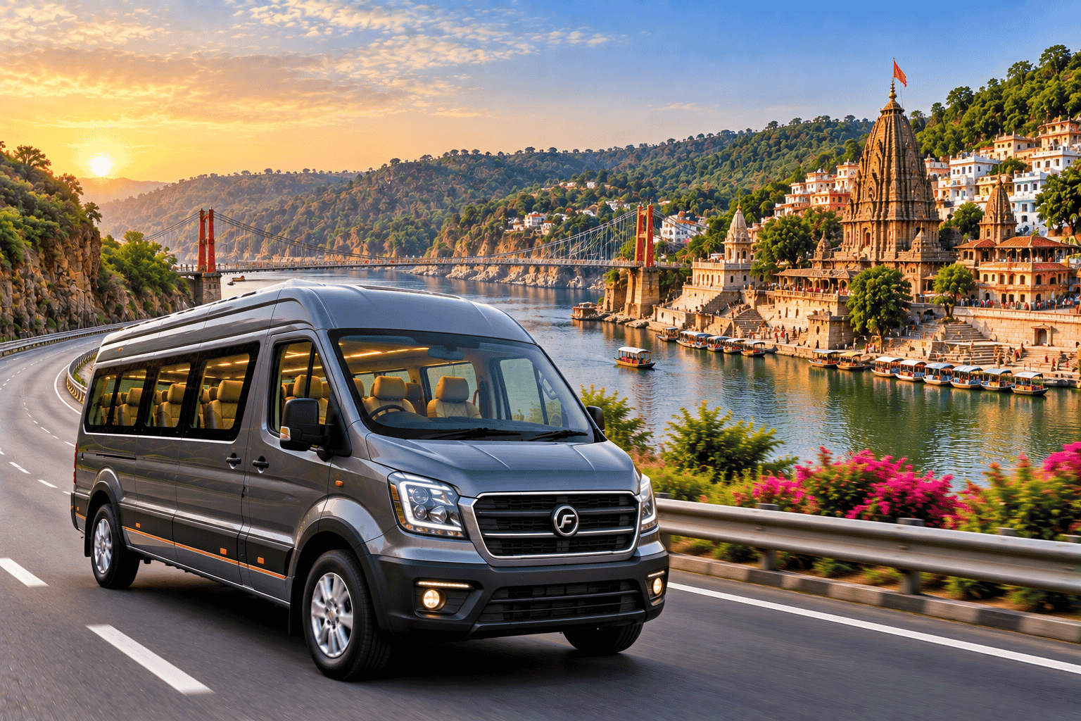 Omkareshwar Family Tour Package: Travel from Noida to Omkareshwar by Road for a Comfortable Spiritual Experience.