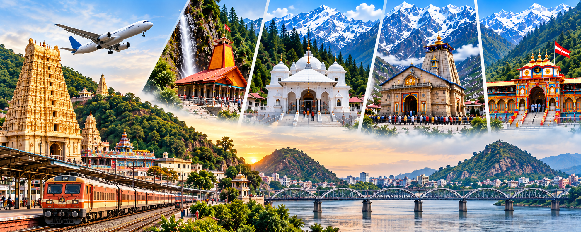 Vijayawada to Char Dham Yatra Tour Guide Package | Custom Char Dham Tours